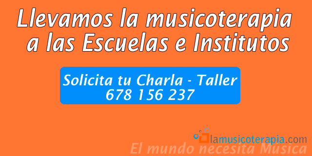 Charlas - taller de musicoterapia en las escuelas.