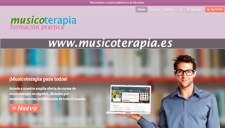 Formaciones en musicoterapia en España.