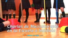 Charlas de musicoterapia en escuelas e institutos.